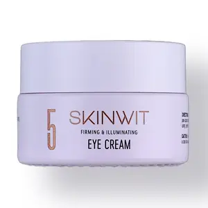 Skinwit Firming & Illuminating Eye Cream with Hyaluronic Acid Caffeine Retinol for Dark Circles Puffy Eyes Fine Lines Fuller-Looking Eye Area
